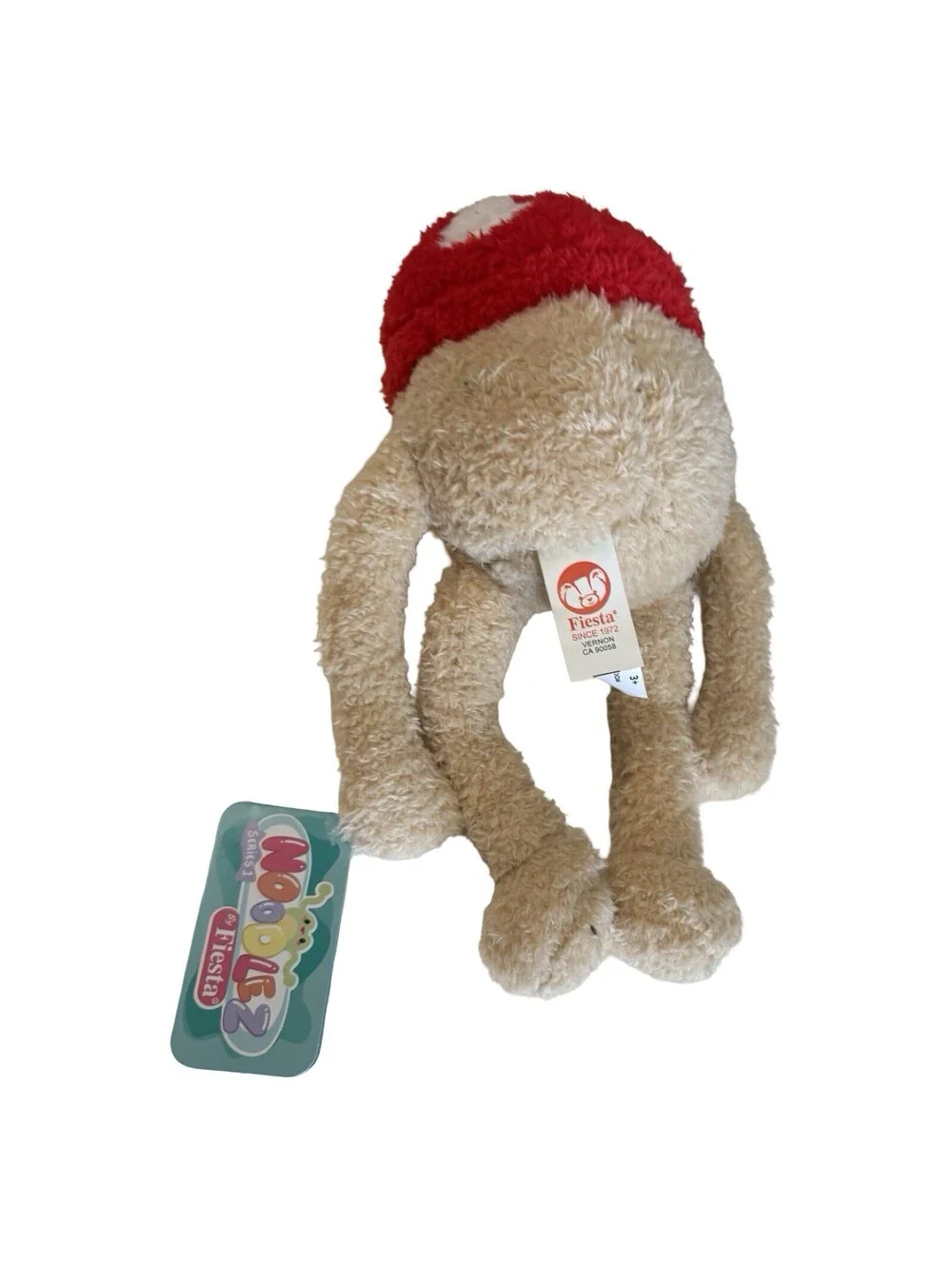 Fiesta Noodlez Shoulder Sitter Mushroom 10 inch Fiesta Toy PLUSH plant NWT